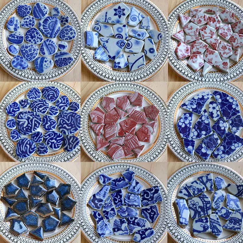Ceramic Tile Blank - Azulejos de mosaico de cerámica ovalados