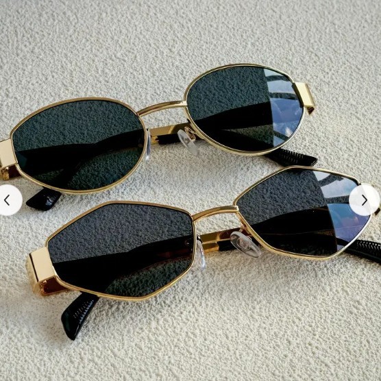 Metal Photo Panel - Gafas de Sol Redondas de Metal