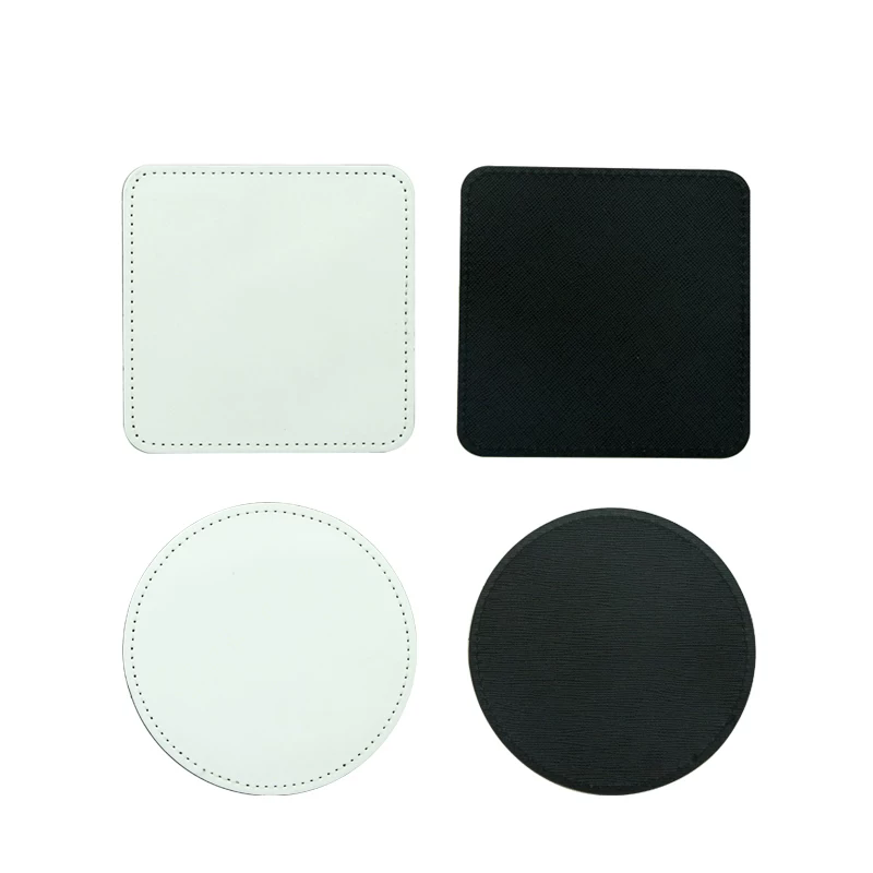 Coaster Sublimation Blank - Lote de 10 Posavasos de Cuero