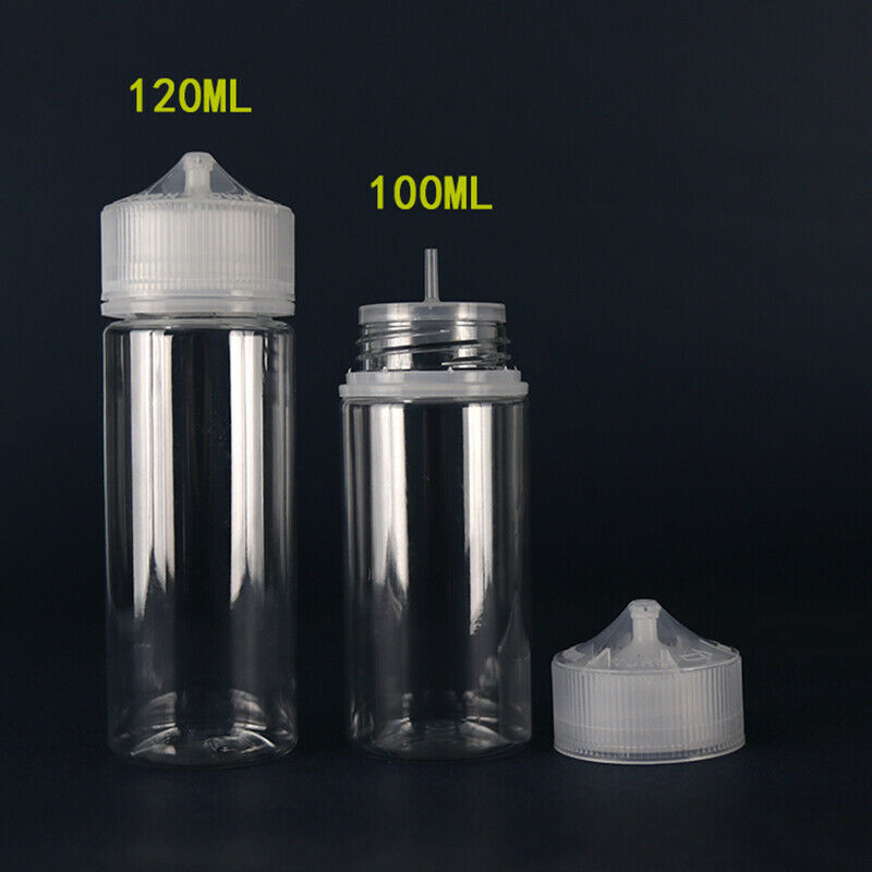 Water Bottle Blank - 5 uds 30ml/60ml/100ml/120ml plástico PET cuentagotas