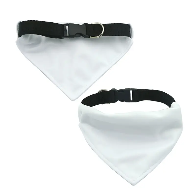 Bandana Blank White - Sublimación blanco en blanco perro mascota