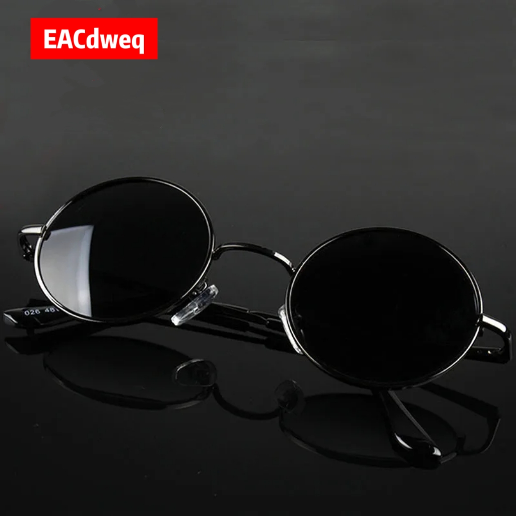 Metal Photo Panel - Gafas de Sol Redondas Retro Vintage