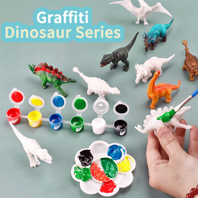 6 uds/8 Uds., juguetes de dino - Puzzle Blank White reseña y precio