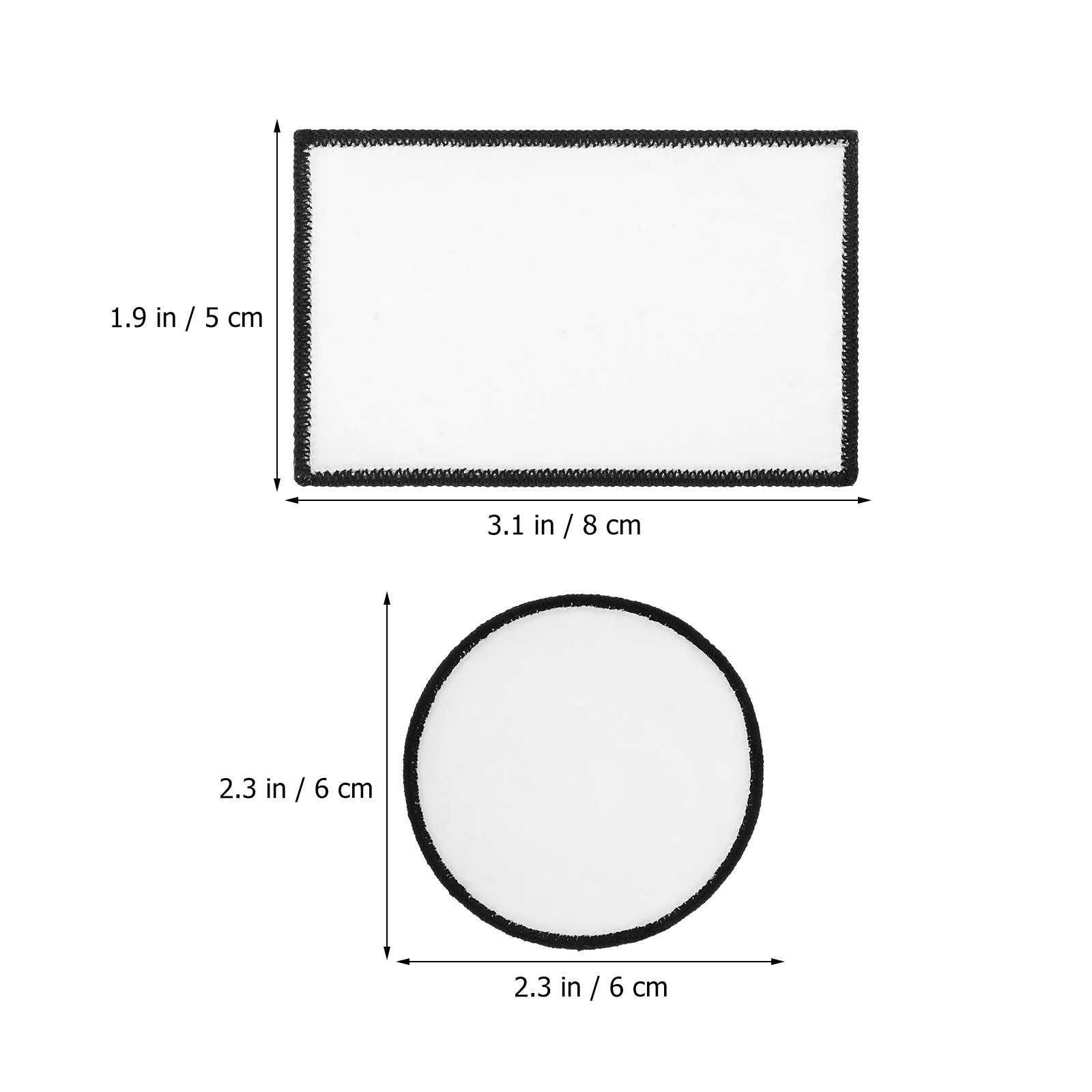 30 Parches Adhesivos en Blanco - Hat Sublimation Blank reseña y precio