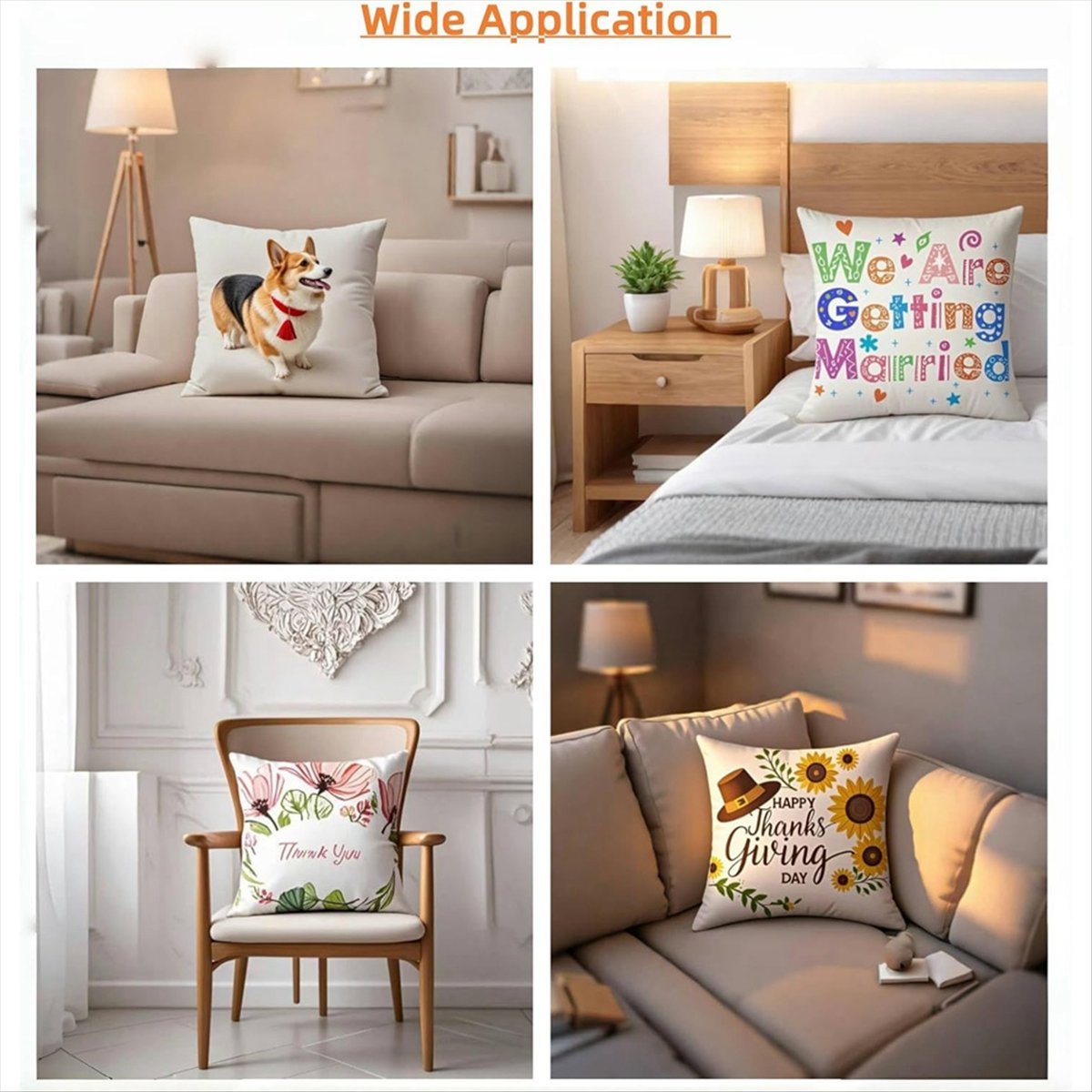 N14R Juego de 8 Fundas de Almo - Pillow Cover Sublimation reseña y precio