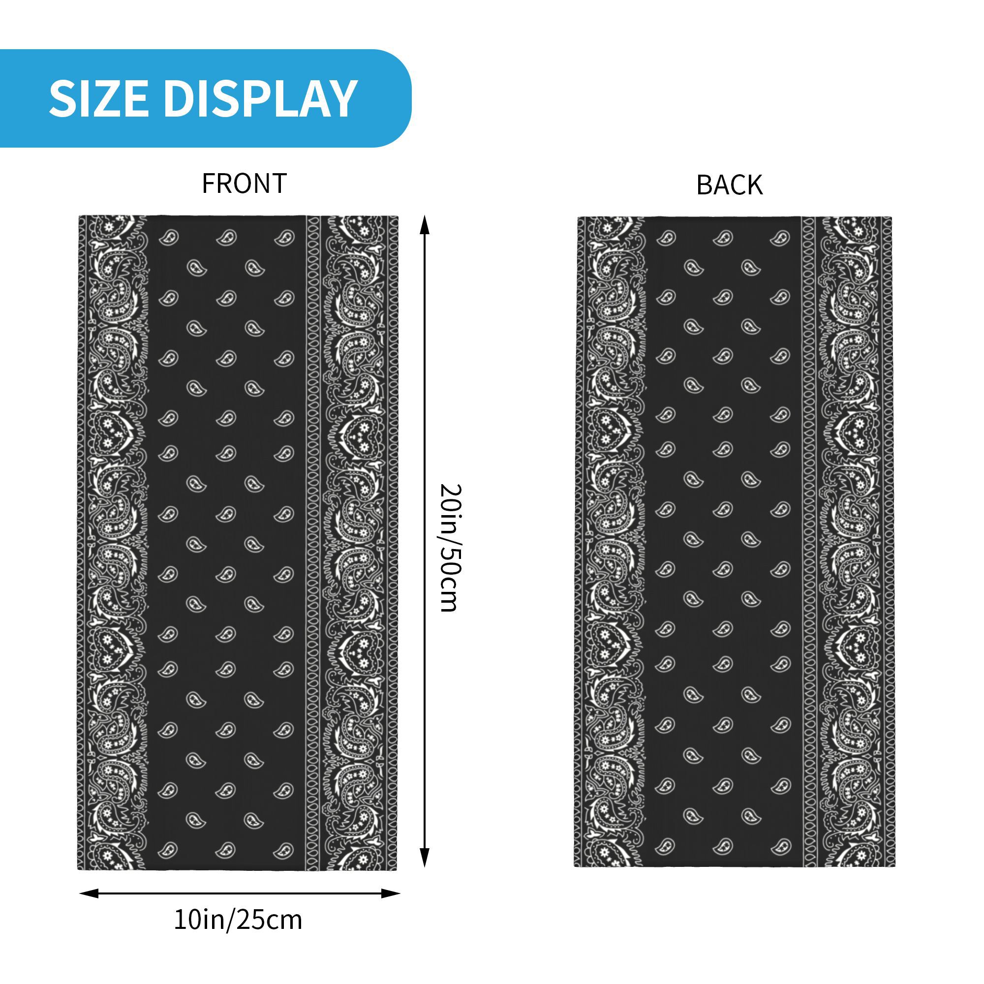 Personalizado blanco y negro P - Bandana Blank White reseña y precio