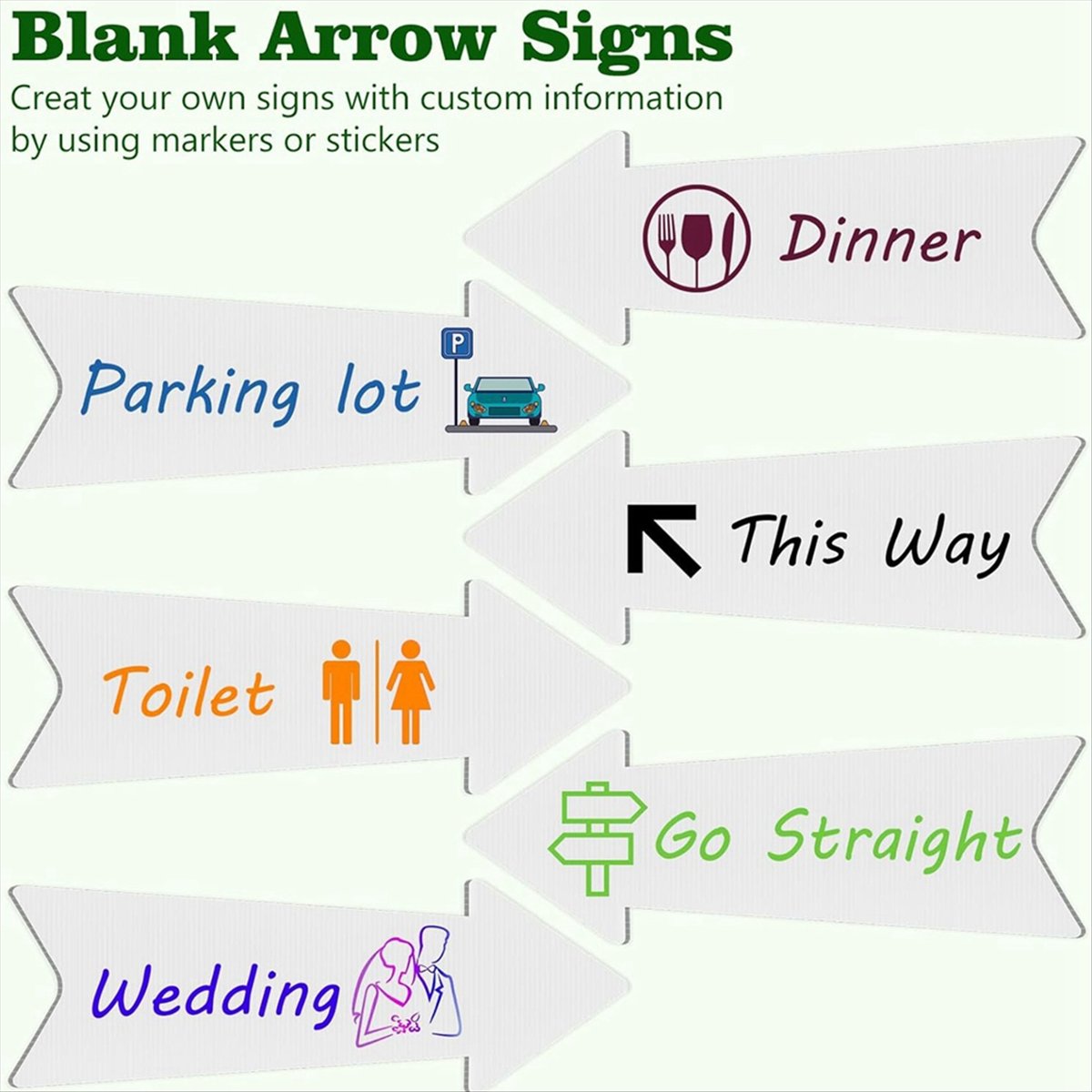 (AIMA) Señales de Dirección co - Yard Sign Blank reseña y precio