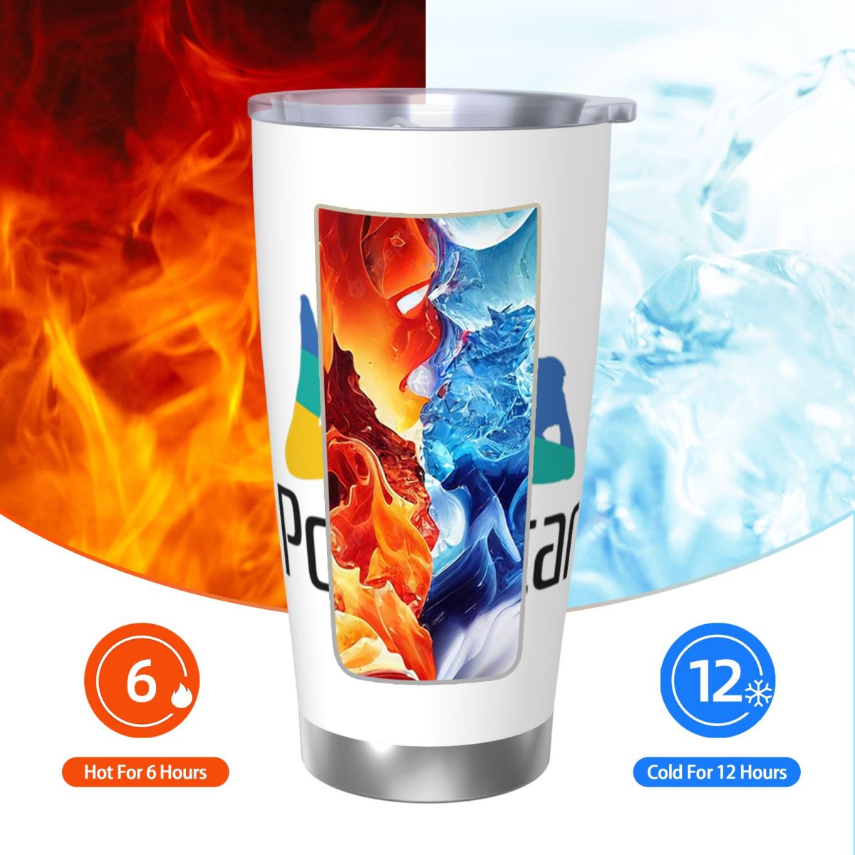 Ps Pron Star Vaso de acero ino - Tumbler 20Oz White reseña y precio