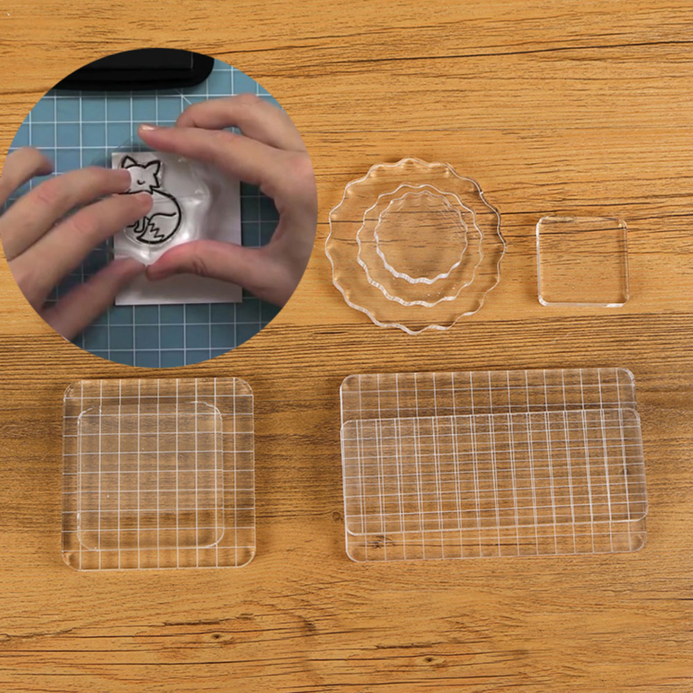 Bloque de sello acrílico trans - Photo Acrylic Block reseña y precio