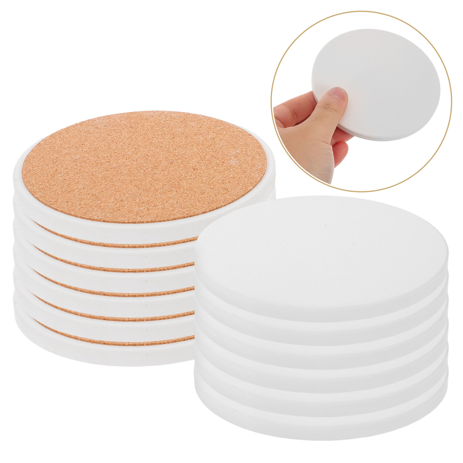 12 Posavasos Sublimables Blanc - Ceramic Tile Blank reseña y precio