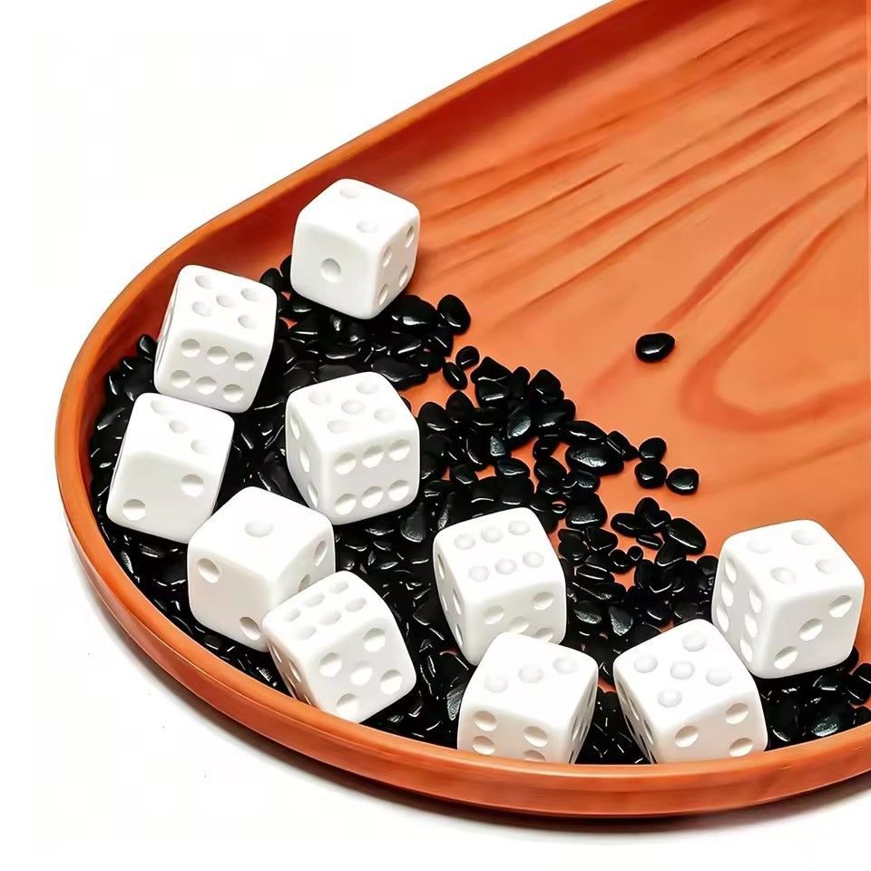 Juego de 10 dados blancos en b - Puzzle Blank White reseña y precio