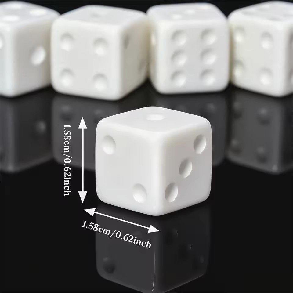 Juego de 10 dados blancos en b - Puzzle Blank White reseña y precio