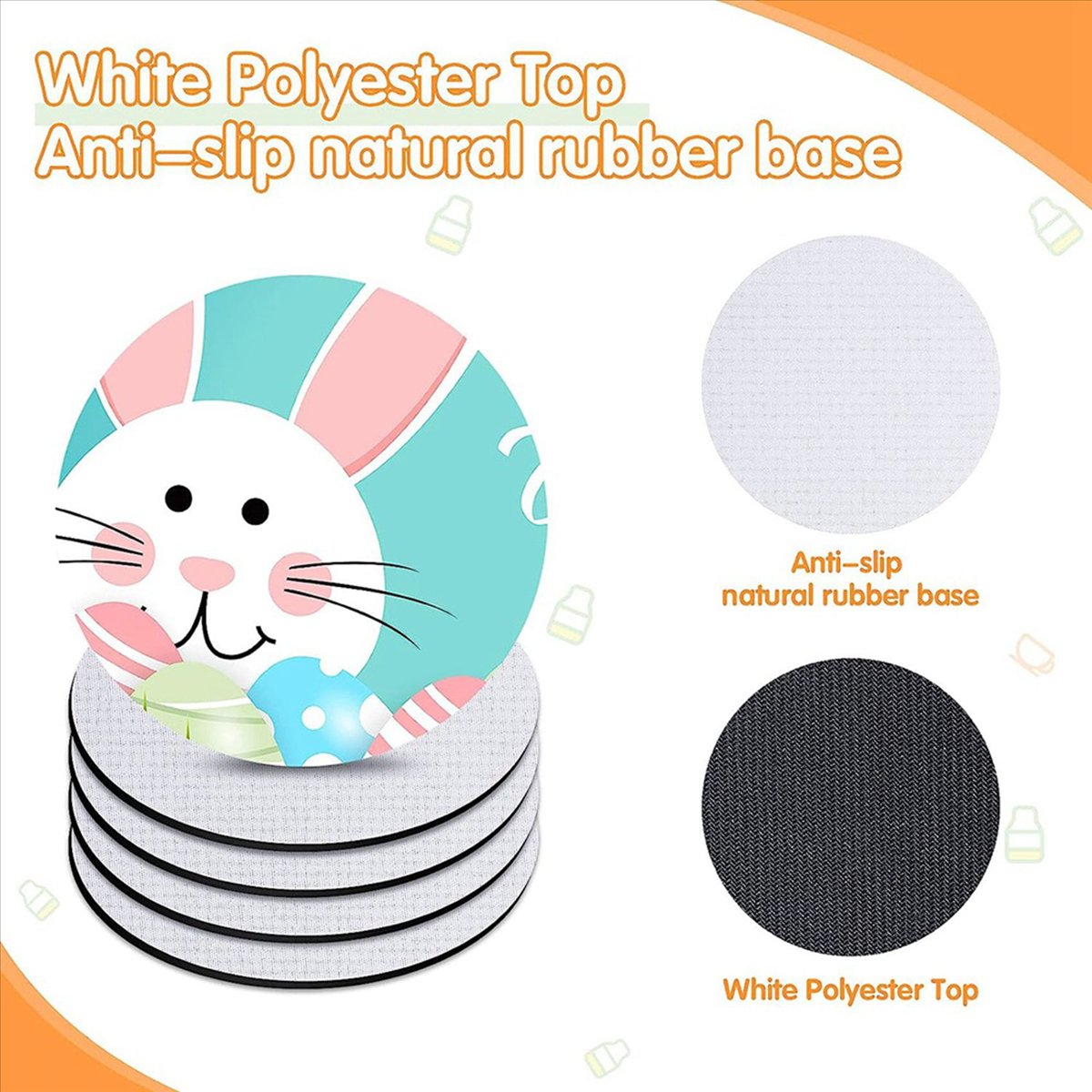 ABVT-160PC Posavasos de Goma R - Coaster Sublimation Blank reseña y precio