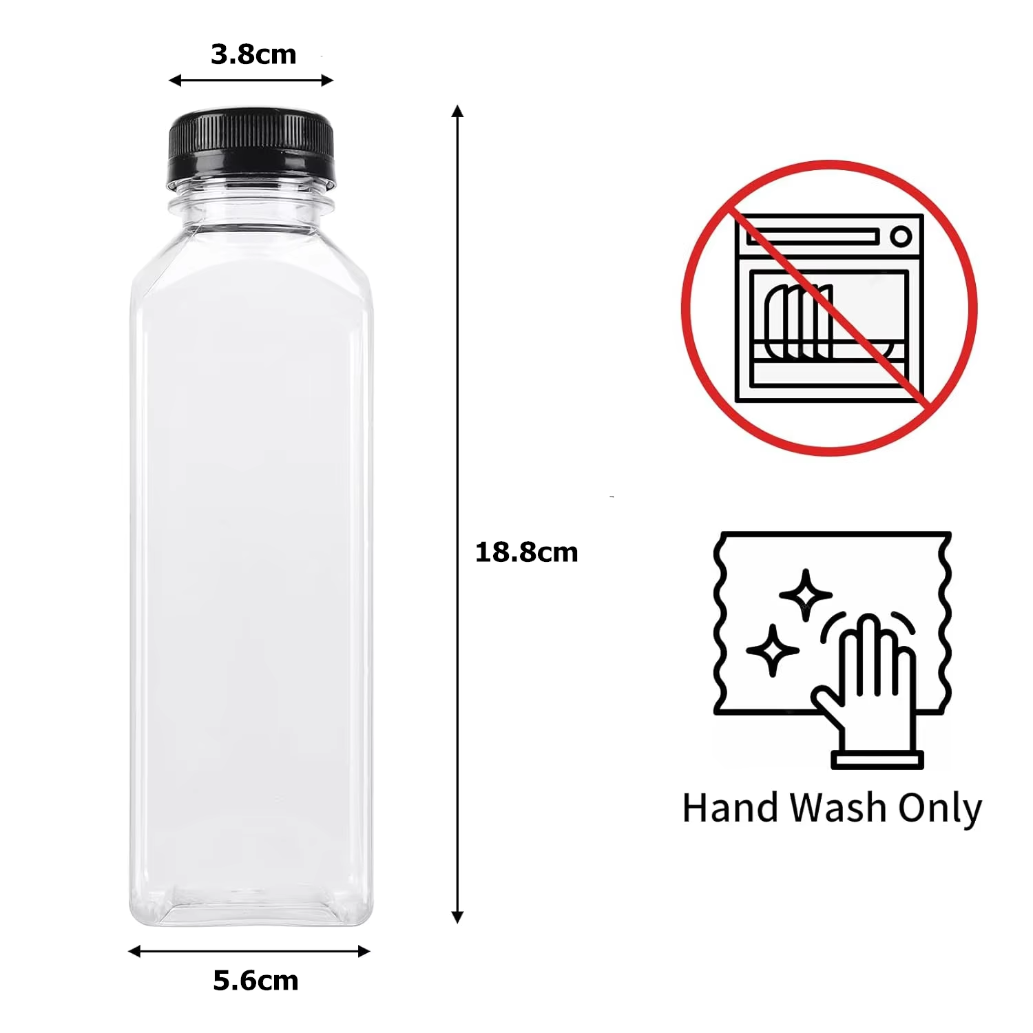 Botellas de jugo de 500ML con  - Water Bottle Blank reseña y precio