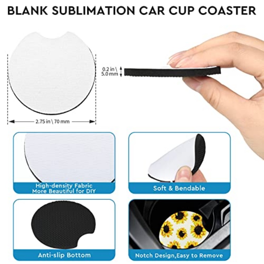 40 Posavasos Sublimables para  - Coaster Sublimation Blank reseña y precio