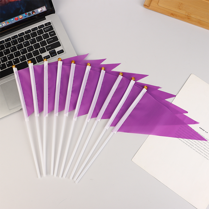 10Pcs Colorful Triangular Flag - Yard Sign Blank reseña y precio