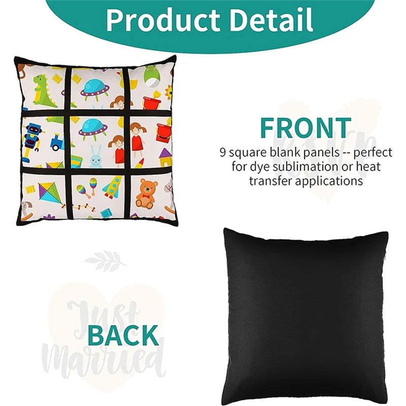 ABKJ-6 Piezas Funda de Almohad - Pillow Cover Sublimation reseña y precio