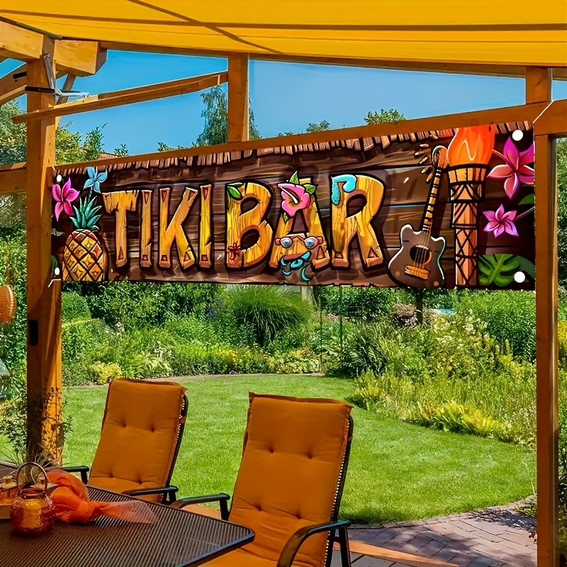 Banner de Bar Tiki, decoracion - Yard Sign Blank reseña y precio