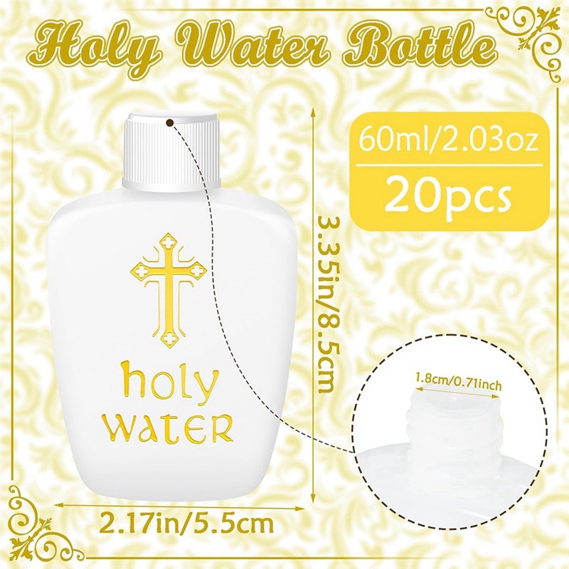 20 Botellas de Agua Bendita de - Water Bottle Blank reseña y precio